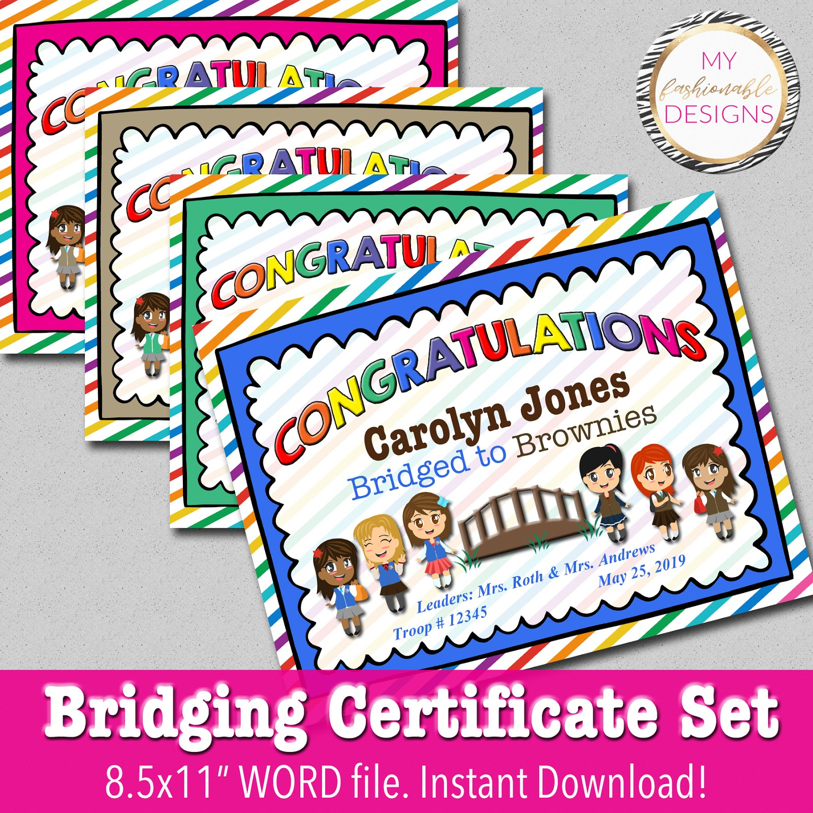 My Fashionable Designs: Free Printable Bridging Certificates in Free Bridging Certificate Printable