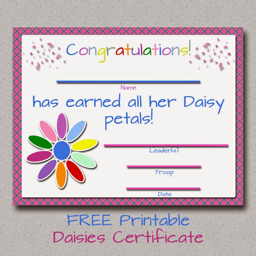 My Fashionable Designs: Girl Scouts: Free Printable Daisy Petals in Daisy Girl Scout Certificates Printable Free