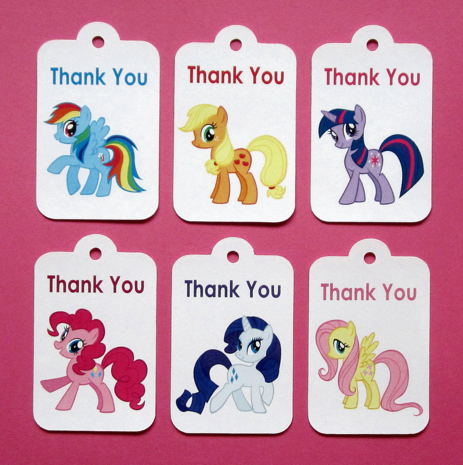 My Little Pony Thank You Tags Free Printable - Printable Templates in Free Printable My Little Pony Thank You Cards