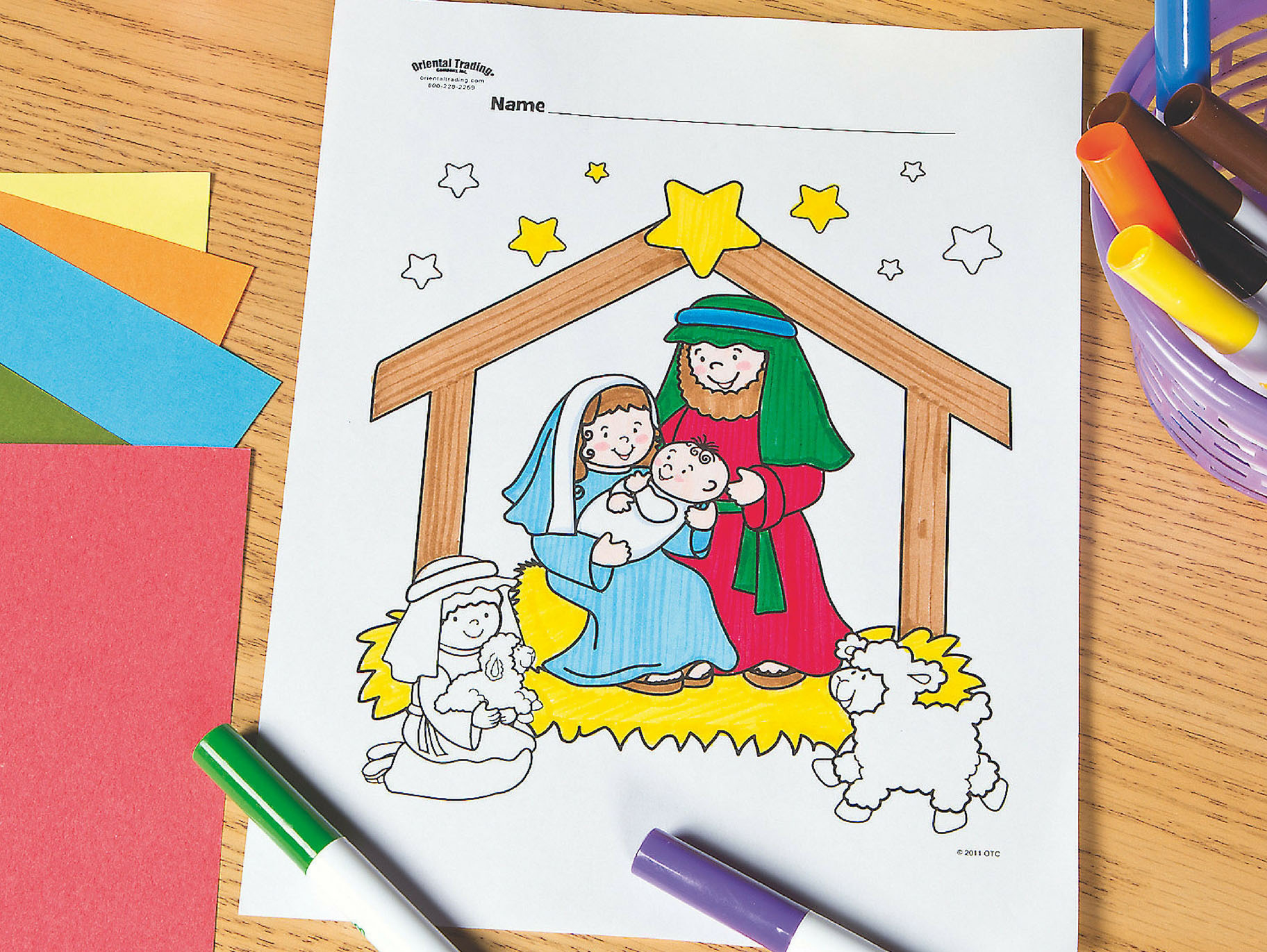 Nativity Free Printable Coloring Page | Fun365 for Free Printable Nativity Story Coloring Pages