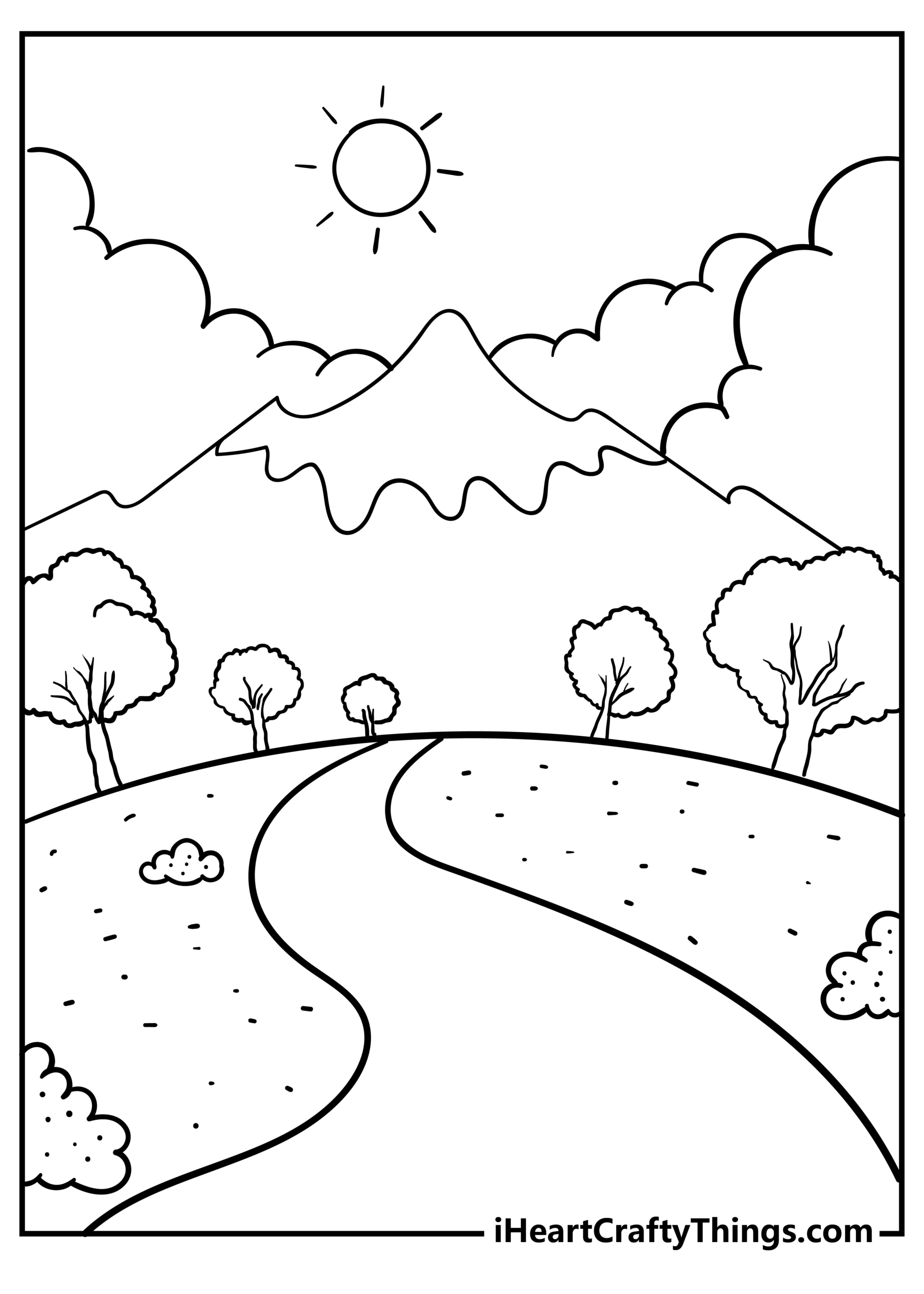 Nature Coloring Pages (100% Free Printables) regarding Free Printable Nature Coloring Pages