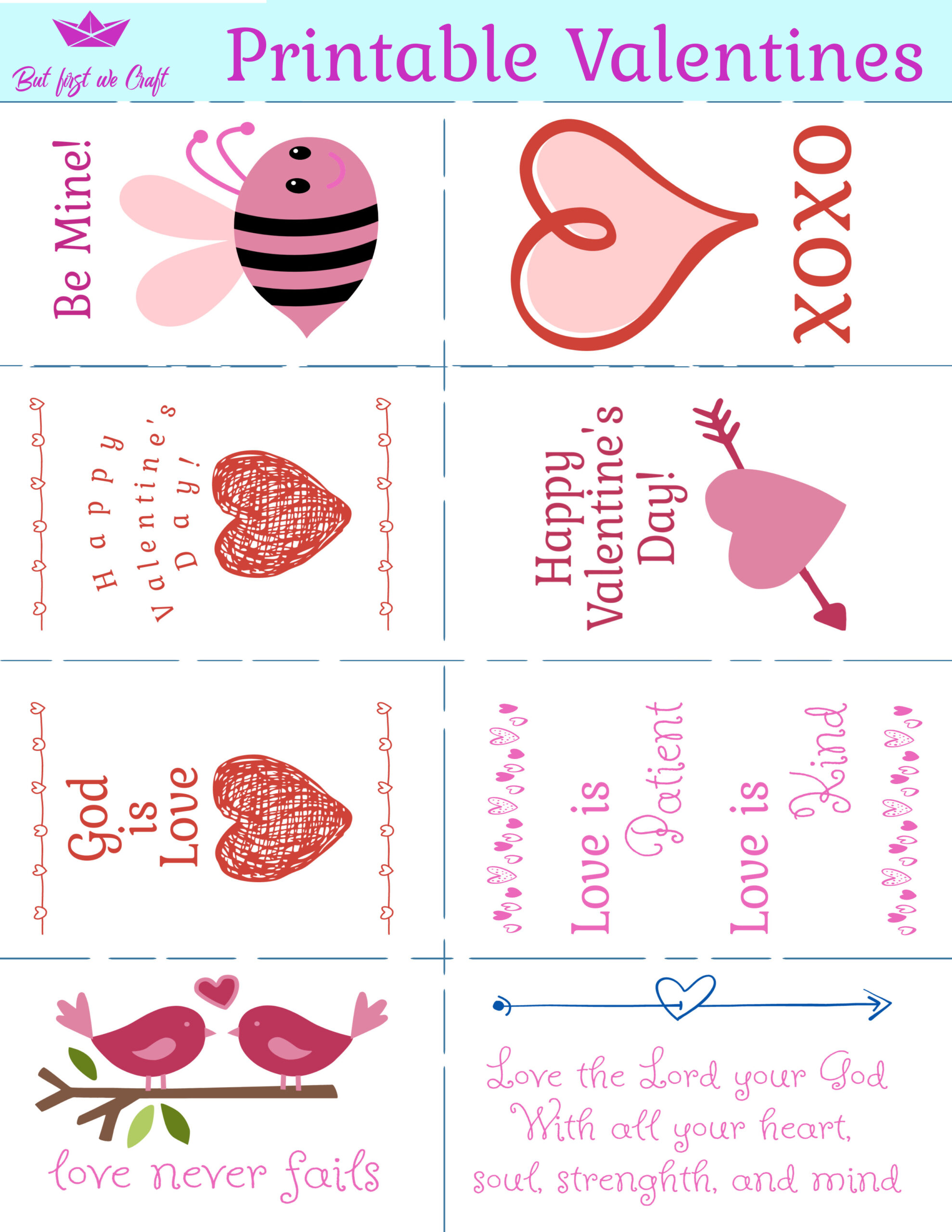 New Free Printable Valentine&amp;#039;S Day Cards For Kids – But First We Craft for Free Printable Valentines Day Cards for My Daughter