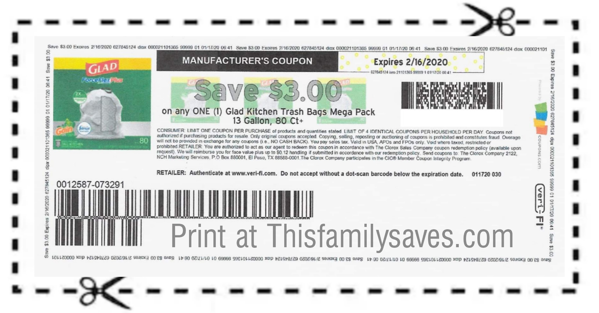 New Hot $3/1 Glad Kitchen Trash Bags Coupon – Click To Print! pertaining to Free Printable Coupons For Trash Bags