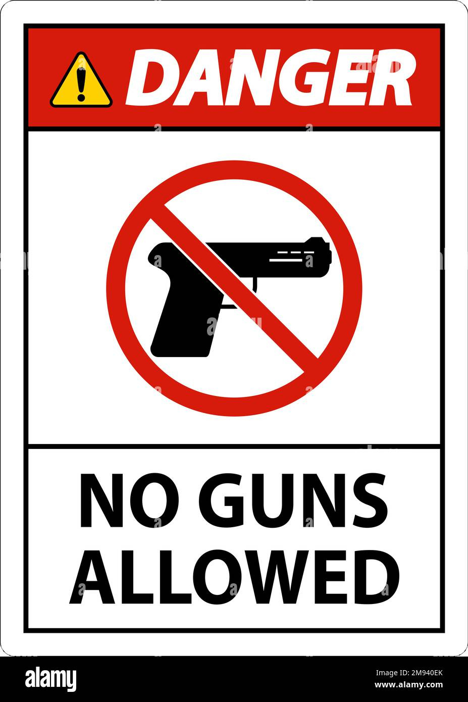 No Gun Rules Sign, Danger No Guns Allowed Stock Vector Image &amp; Art for Free Printable No Guns Allowed Sign