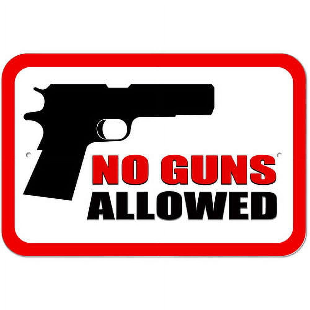 No Guns Allowed Sign - Walmart with regard to Free Printable No Guns Allowed Sign