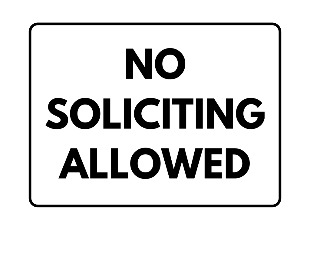 No Soliciting Sign: Printable Templates (Free Pdf Downloads) with regard to Free Printable No Soliciting Sign