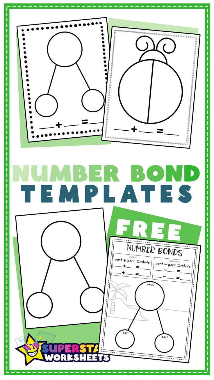 Number Bond Template with Free Printable Number Bond Template