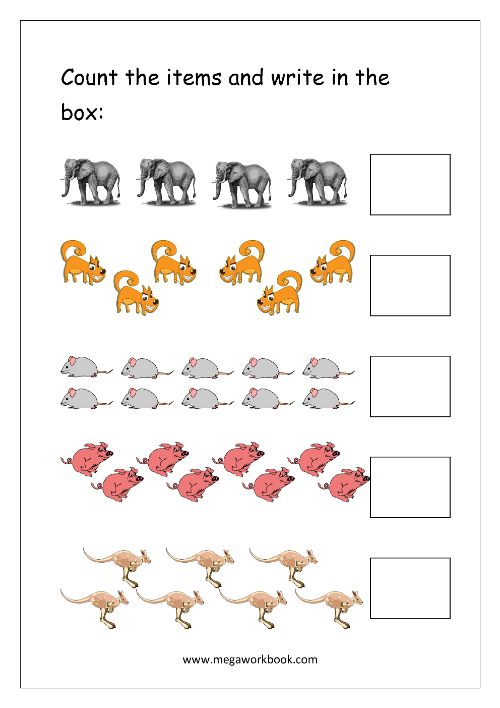 Number Counting Worksheets - Math Counting Worksheets - Free with Free Printable Counting Worksheets 1-10