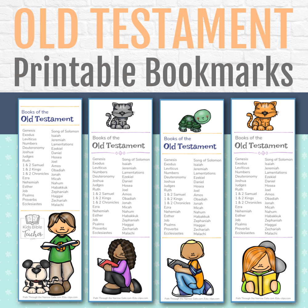 Old Testament Bible Bookmarks - Kids Bible Teacher regarding Books Of The Bible Bookmark Printable Free