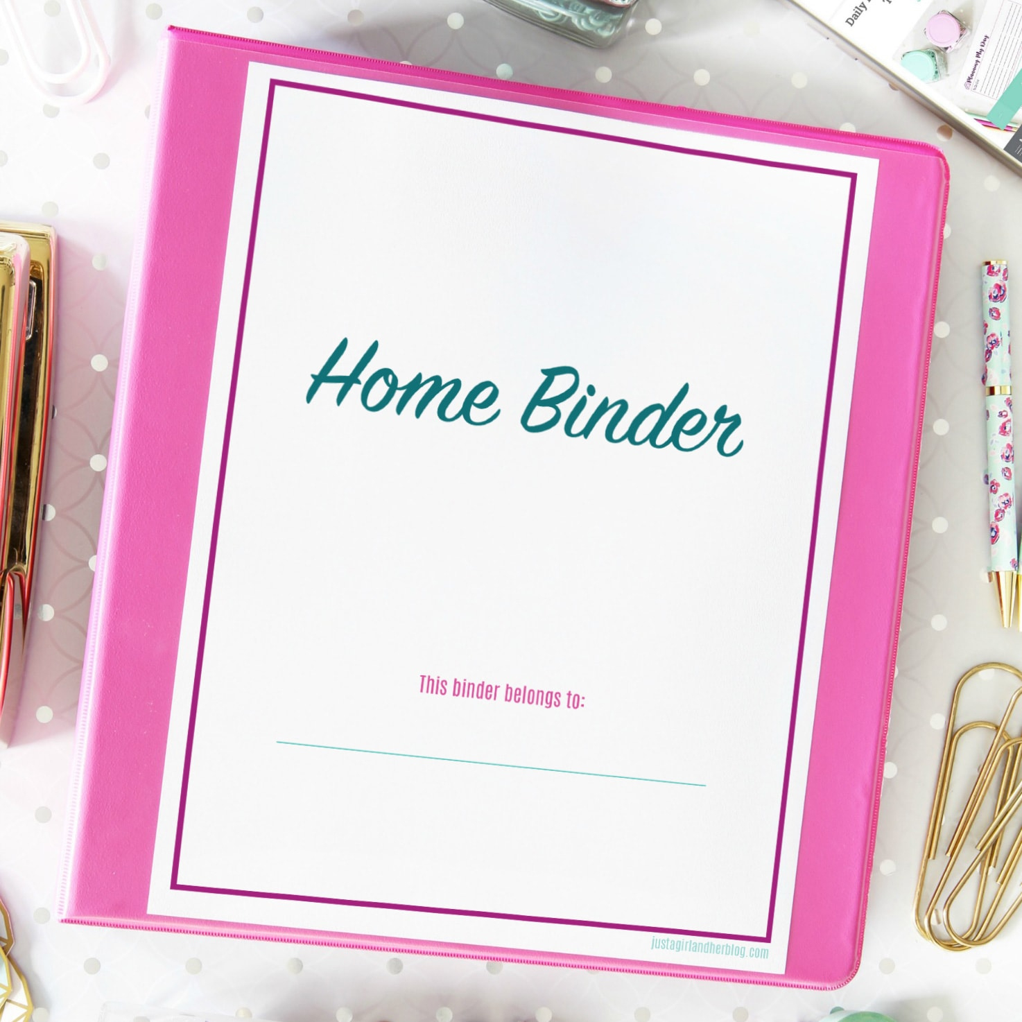 Organized Home Binder With Free Printables! | Abby Organizes with regard to Free Home Management Binder Printables 2025