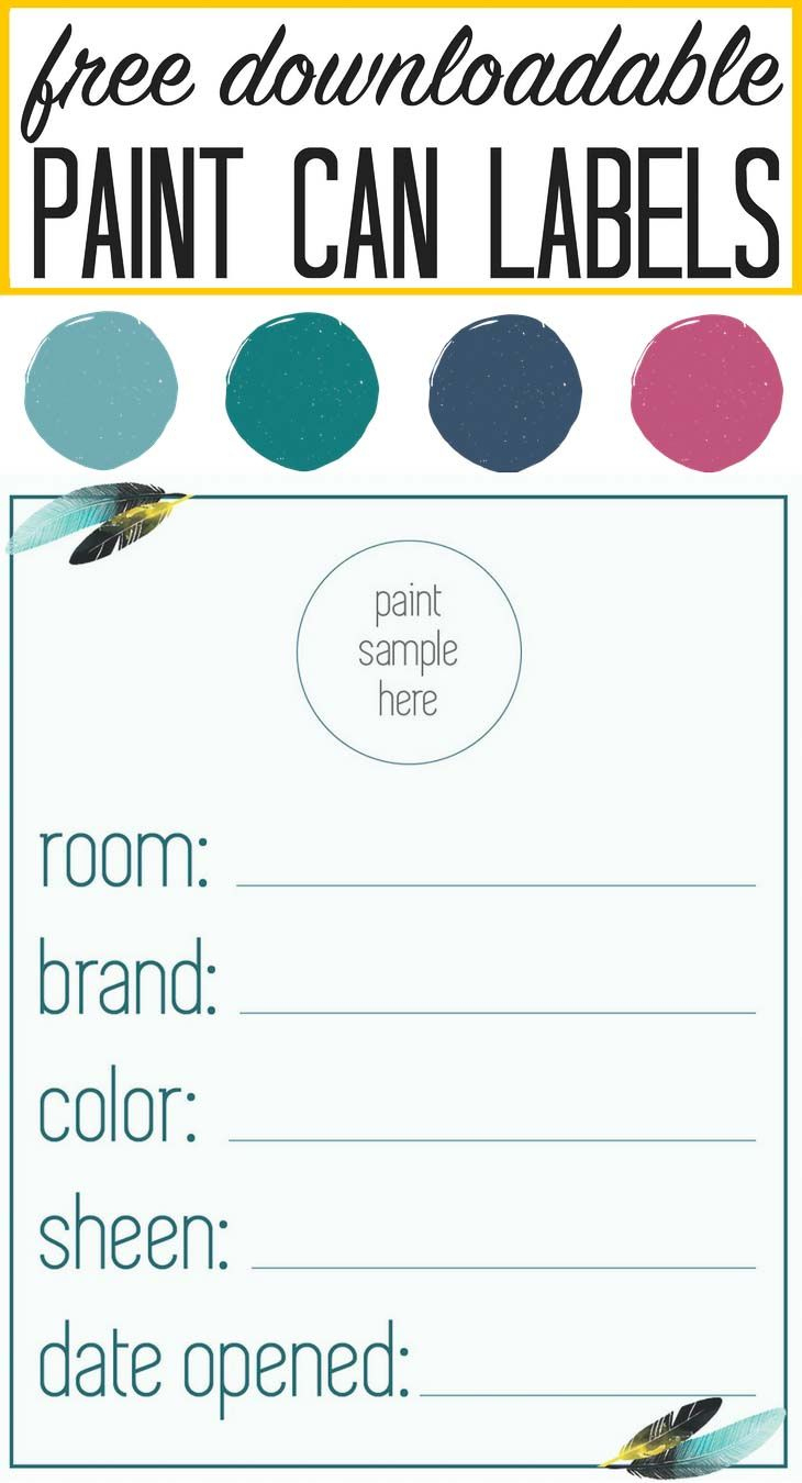 Our &amp;quot;In Living Color&amp;quot; Paint Palette | How To Create A Colorful for Free Printable Paint Palette