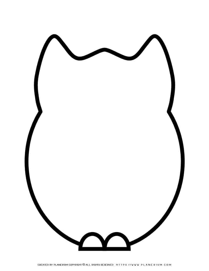 Owl Template | Planerium within Free Owl Printable Template