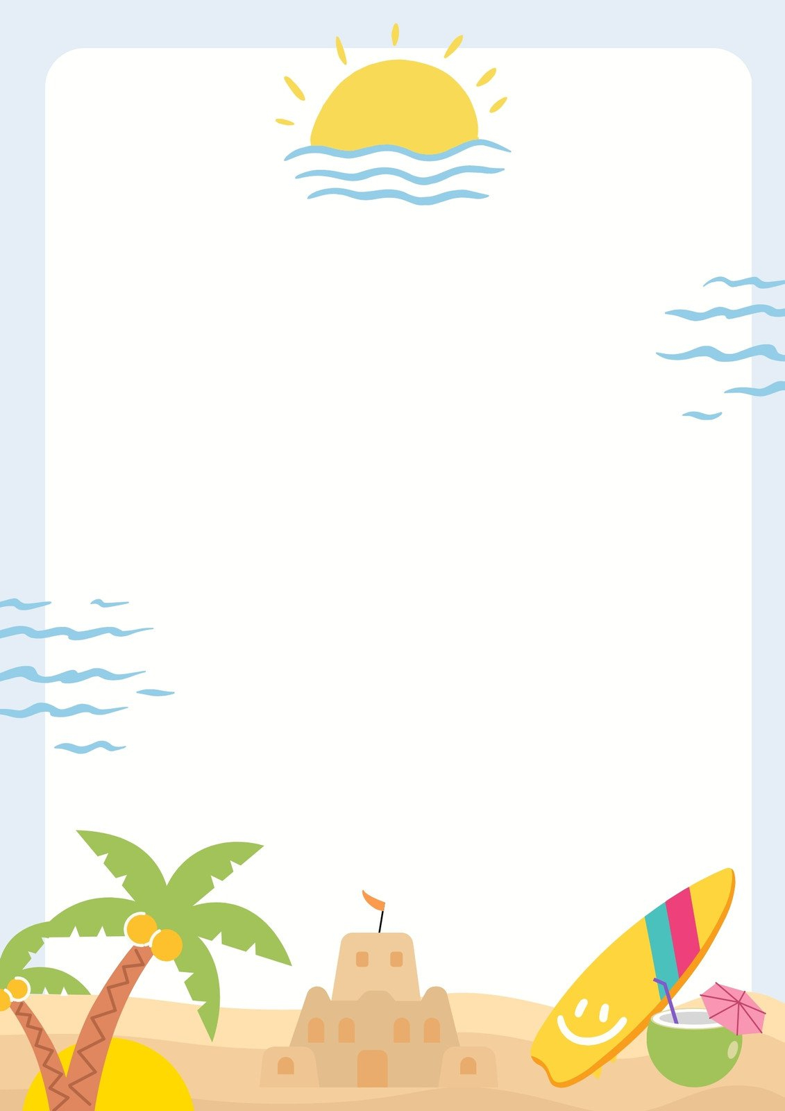 Page 3 - Free Printable Page Border Templates You Can Customize pertaining to Free Printable Summer Borders