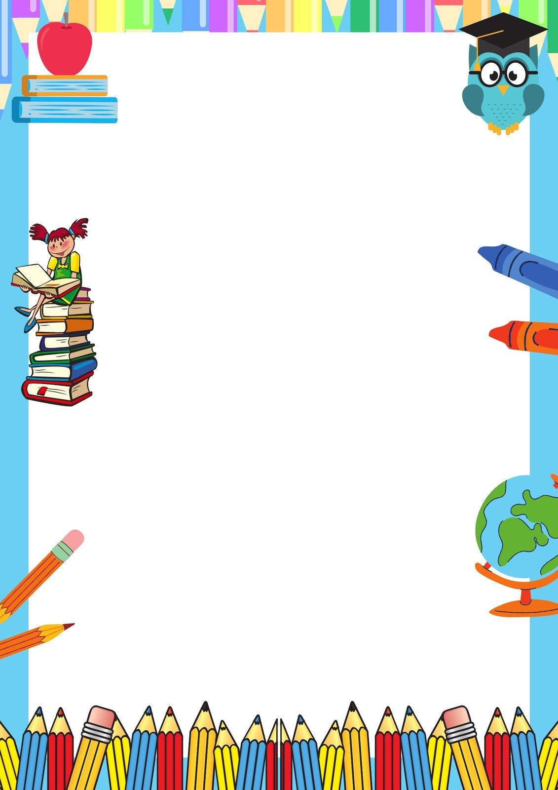 Page 3 - Free Printable Page Border Templates You Can Customize with regard to Free Printable School Stationery Borders