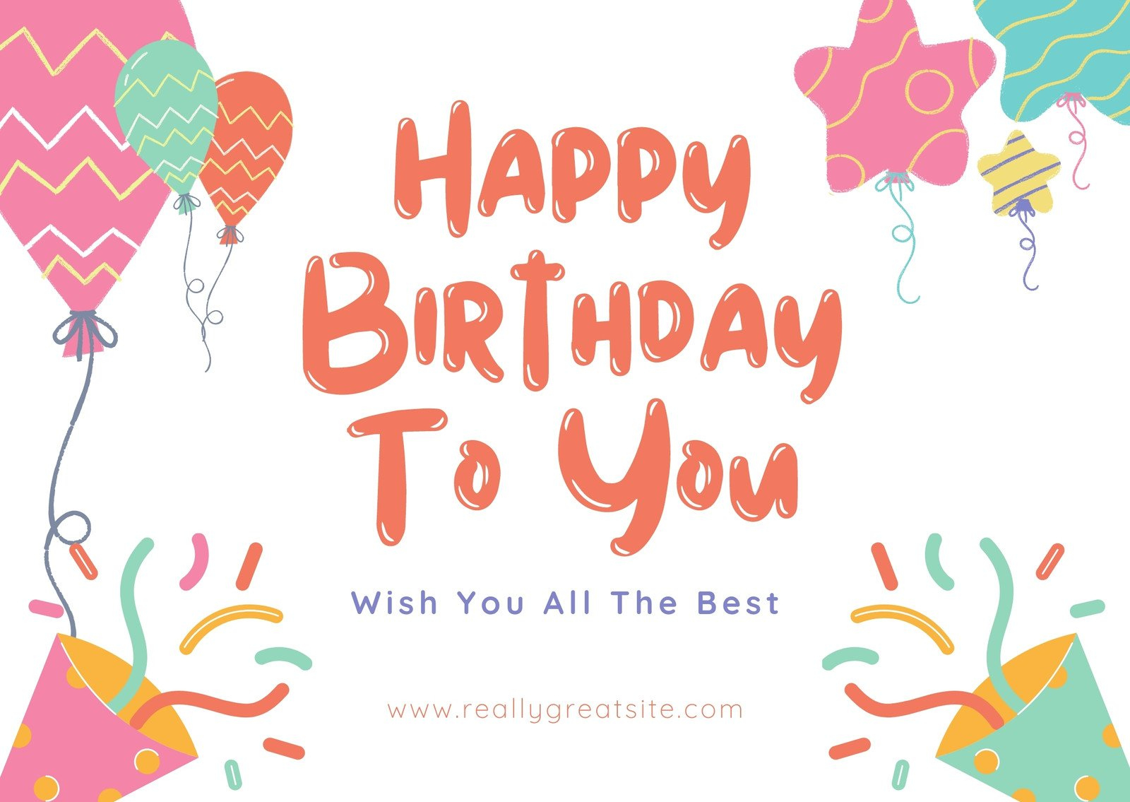 Page 4 - Free, Custom Printable Birthday Card Templates | Canva for Happy Birthday Free Cards Printable