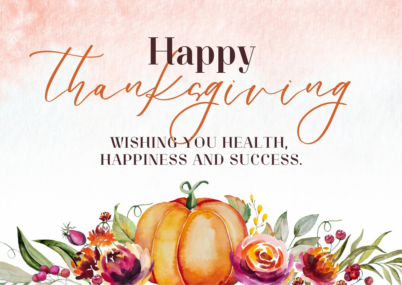 Page 5 - Free Printable, Customizable Thanksgiving Card Templates in Happy Thanksgiving Cards Free Printable