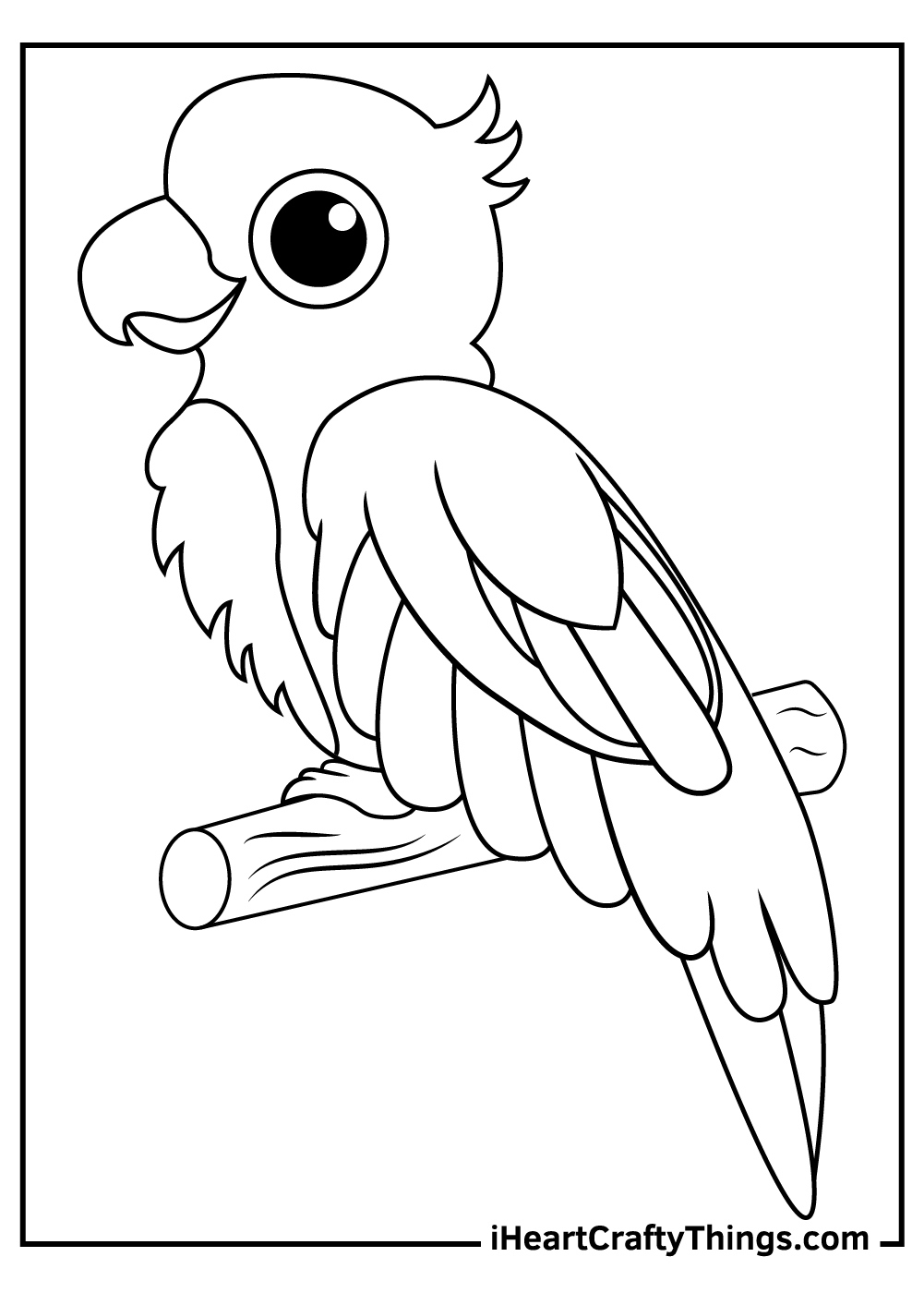 Parrots Coloring Pages (100% Free Printables) with Free Printable Parrot Coloring Pages