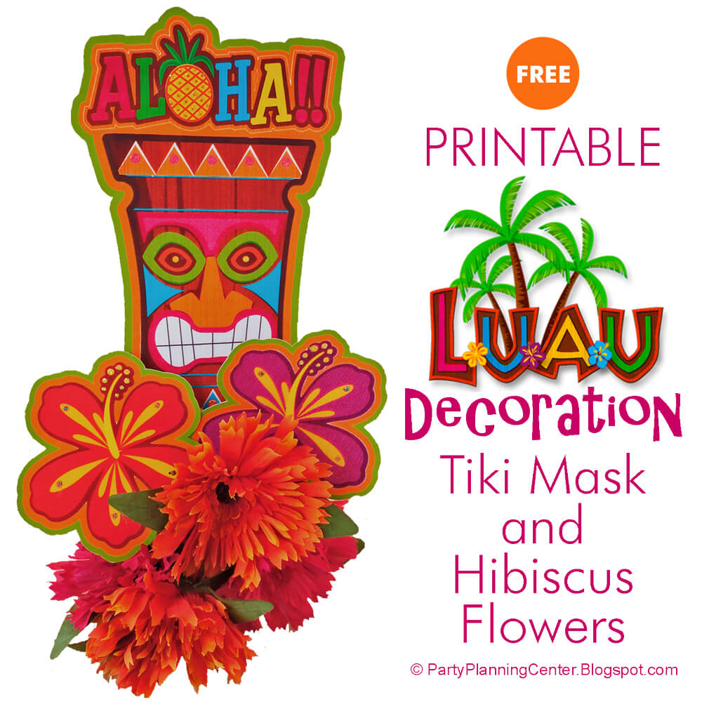 Party Planning: Free Printable Hawaiian Luau Decorations regarding Free Luau Printables