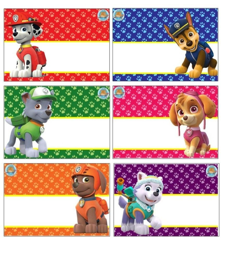 Paw Patrol Food Tent Card - This Is Not My Original Creation. I with regard to Free Printable Paw Patrol Food Labels