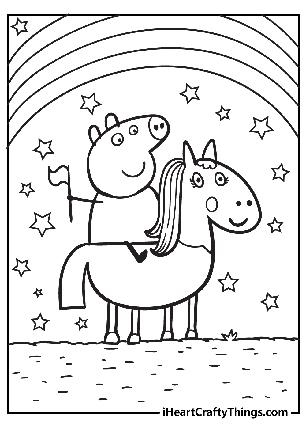 Peppa Pig Coloring Pages (100% Free Printables) throughout Peppa Pig Free Printables