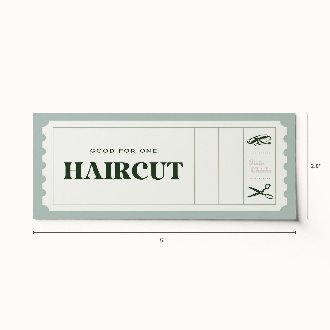 Personalisierter Haircut-Eintrittsgutschein Überraschungsaktivität inside Free Printable Hair Cuttery Coupons