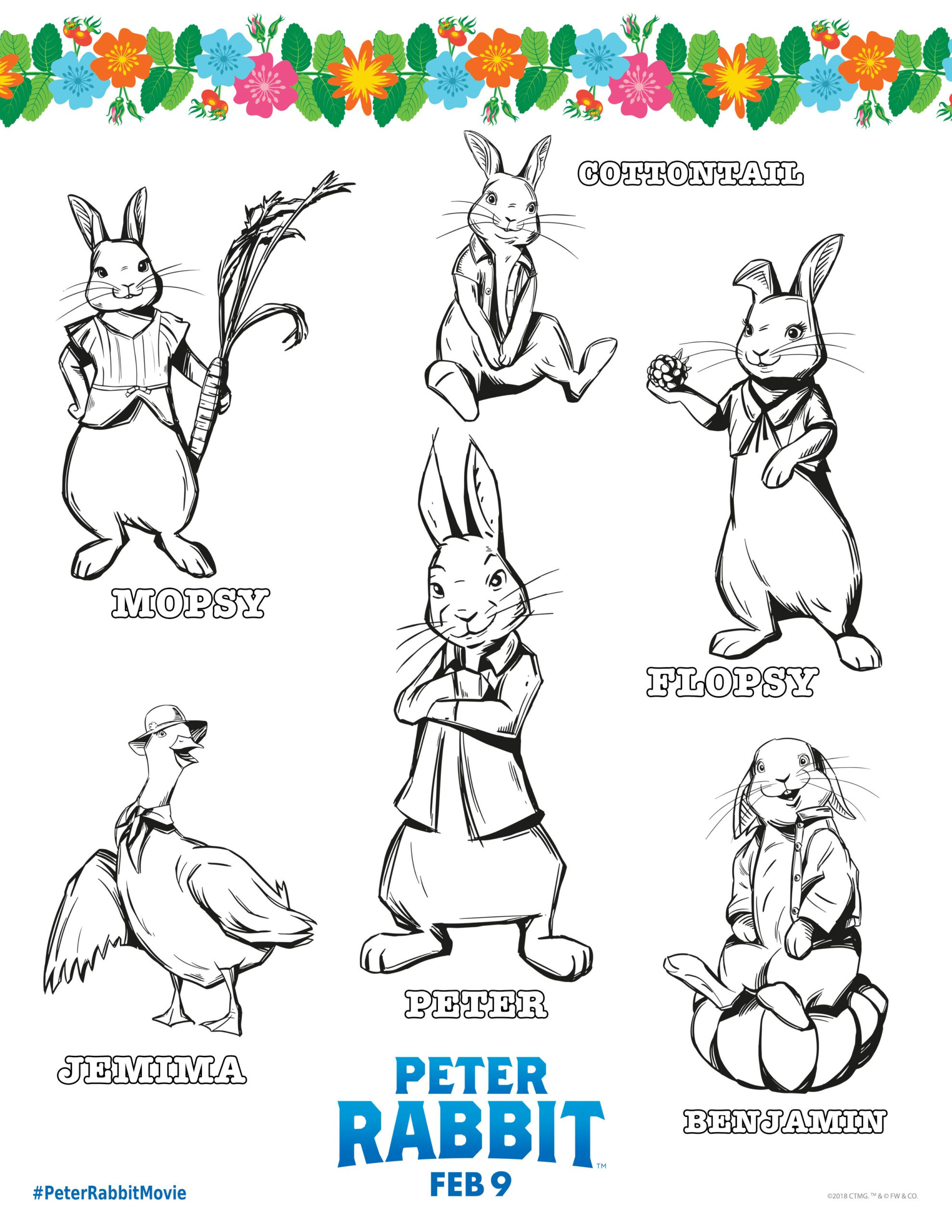 Peter Rabbit Coloring Page | Peter Rabbit And Friends, Peter regarding Free Printable Peter Rabbit Coloring Pages