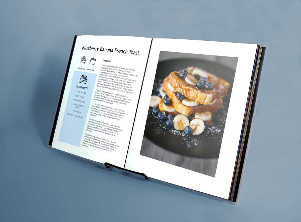 Photo Book Template: Modern Recipes - Free Cookbook Template with Free Printable Cookbooks