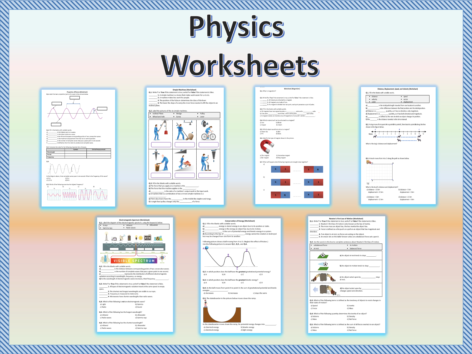 Physics - Worksheets (Printable) | Teaching Resources with Free Printable Physics Worksheets