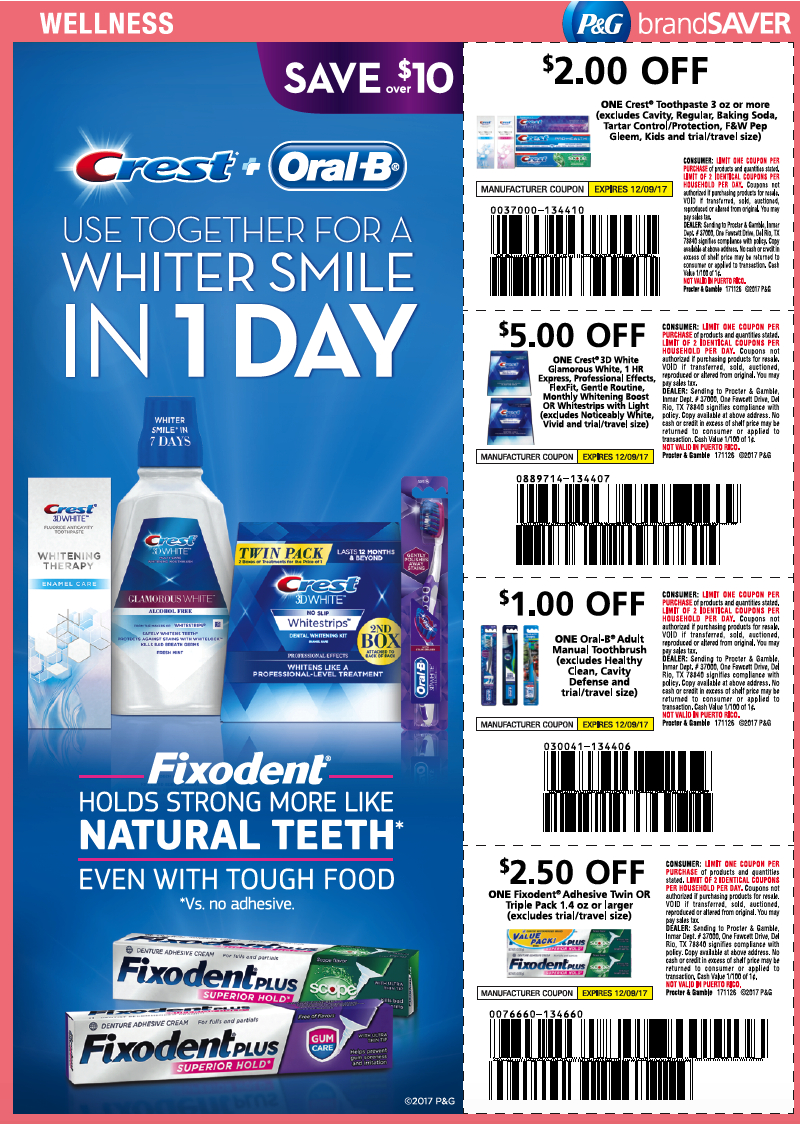 Pick Up Your P&amp;G Inserts Today For Upcoming Free Premium Crest regarding Free Printable Crest Coupons