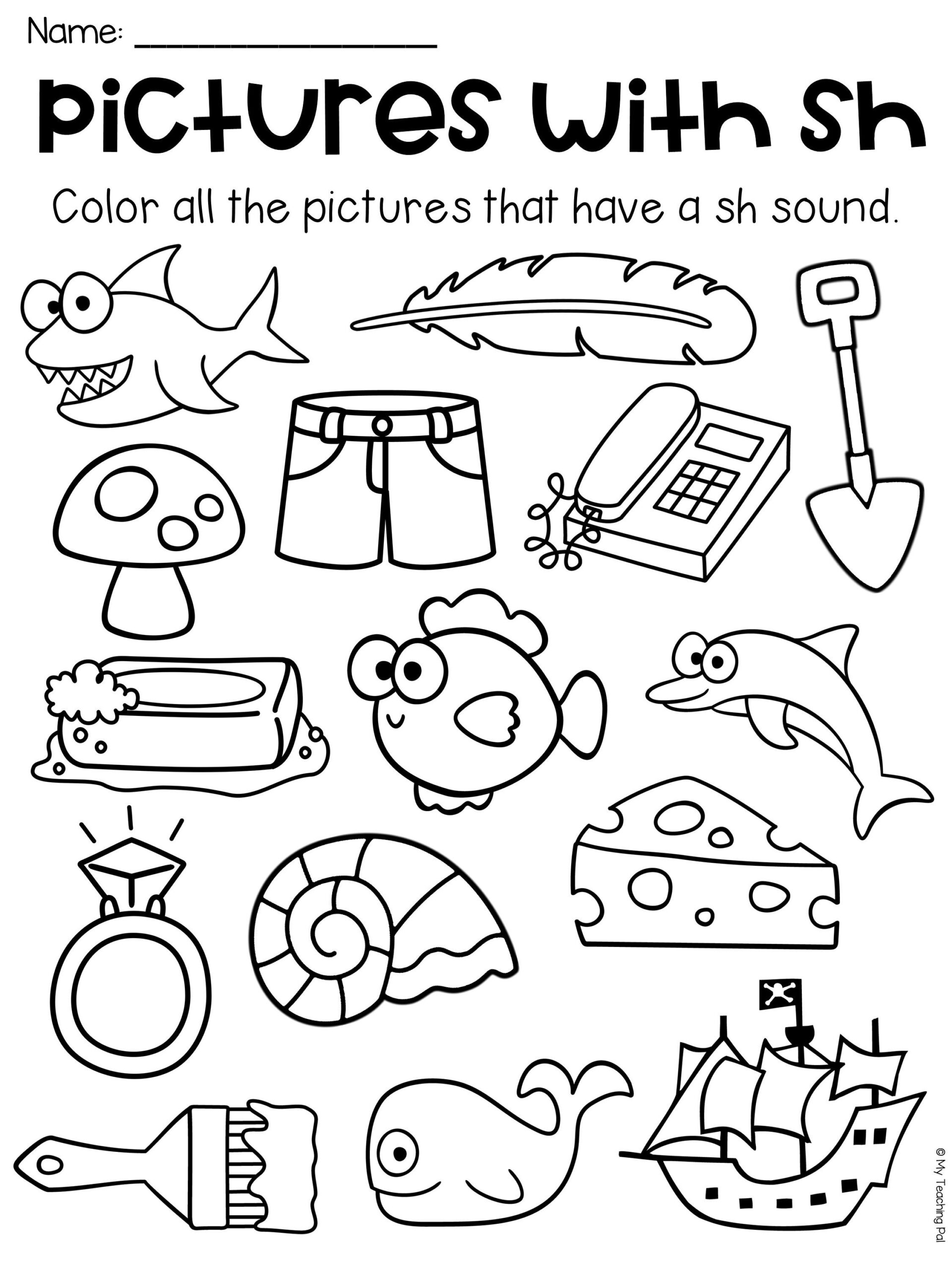 Pin Auf My Tpt Store with Sh Worksheets Free Printable