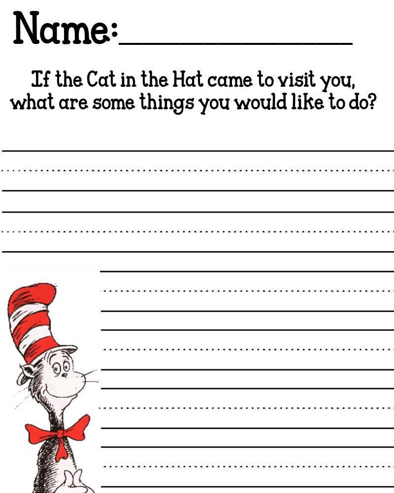 Pin On Amazing Templates throughout Cat In The Hat Free Printable Worksheets