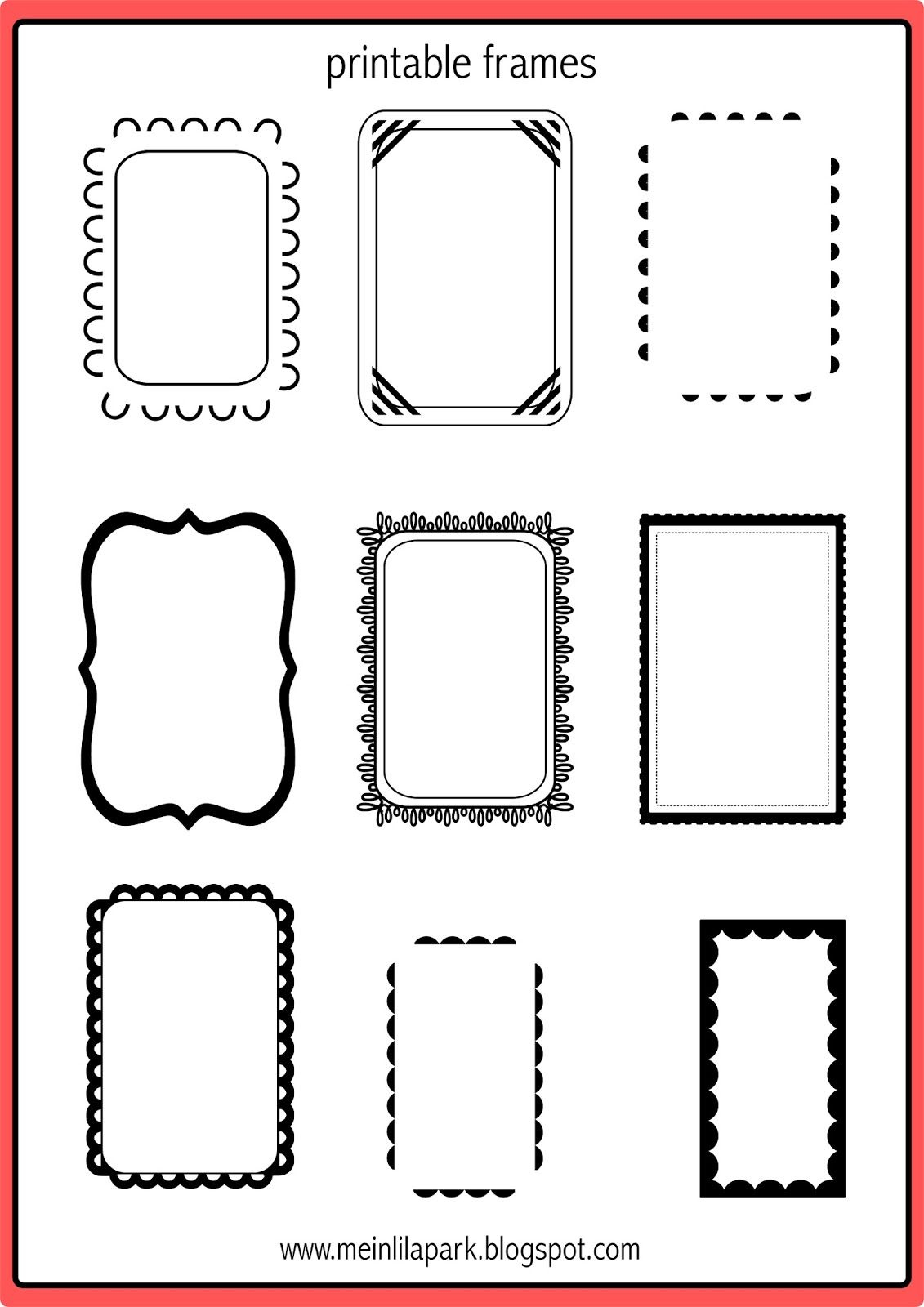 Pin On Free Printables ✄ And More regarding Free Printable Photo Frames