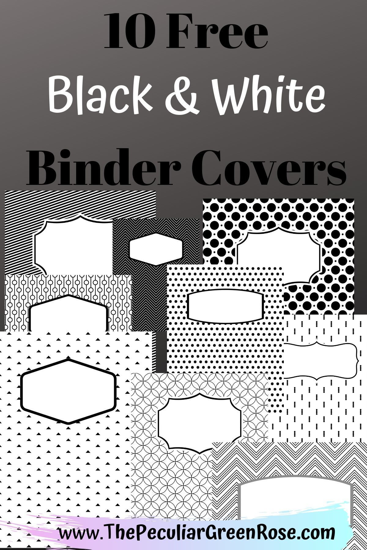 Pin On Notes regarding Free Printable Binder Cover Templates