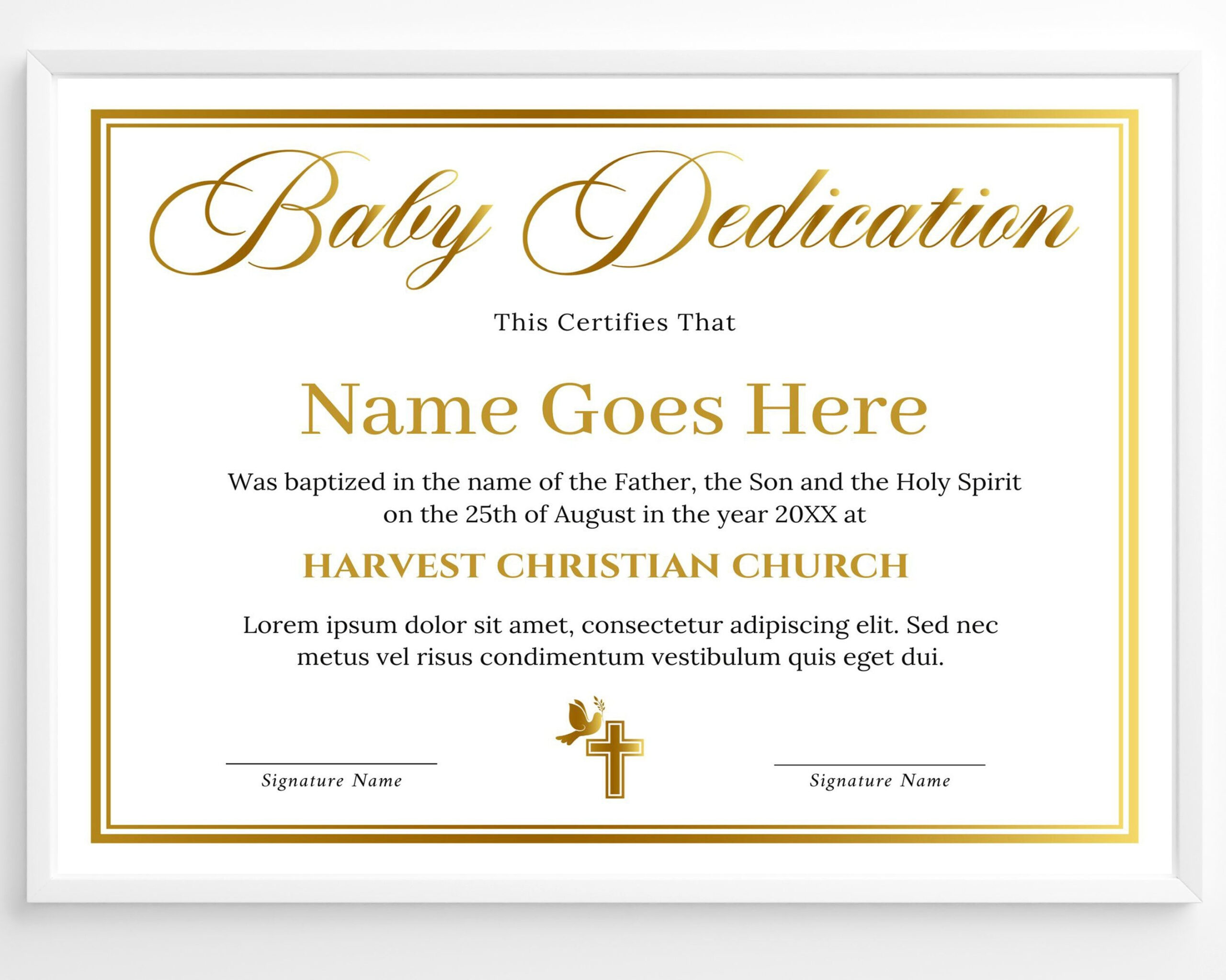 Pin On Quick Saves within Free Baby Dedication Certificate Printable