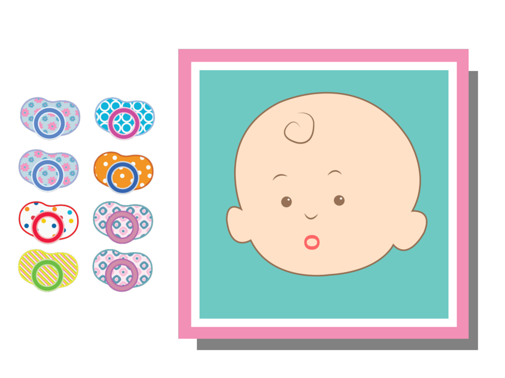 Pin The Dummy On Baby Mouth Baby Shower Game - Magical Printable with Pin the Dummy on the Baby Free Printable