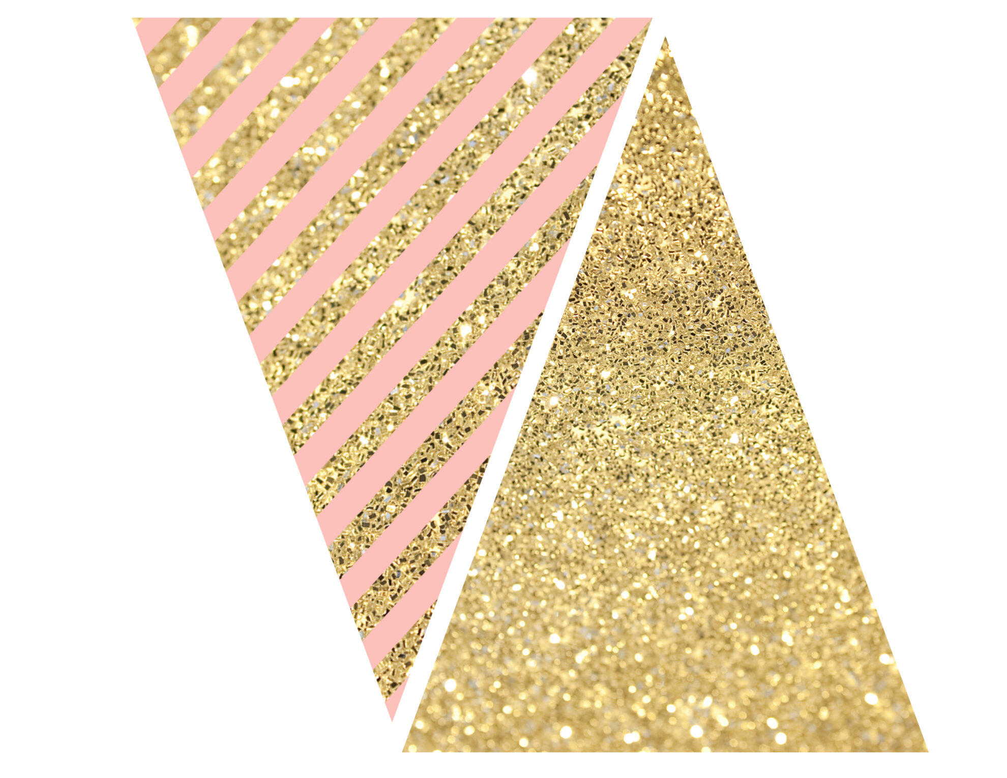 Pink And Gold Banner Free Printable - Paper Trail Design intended for Free Printable Pink Banner