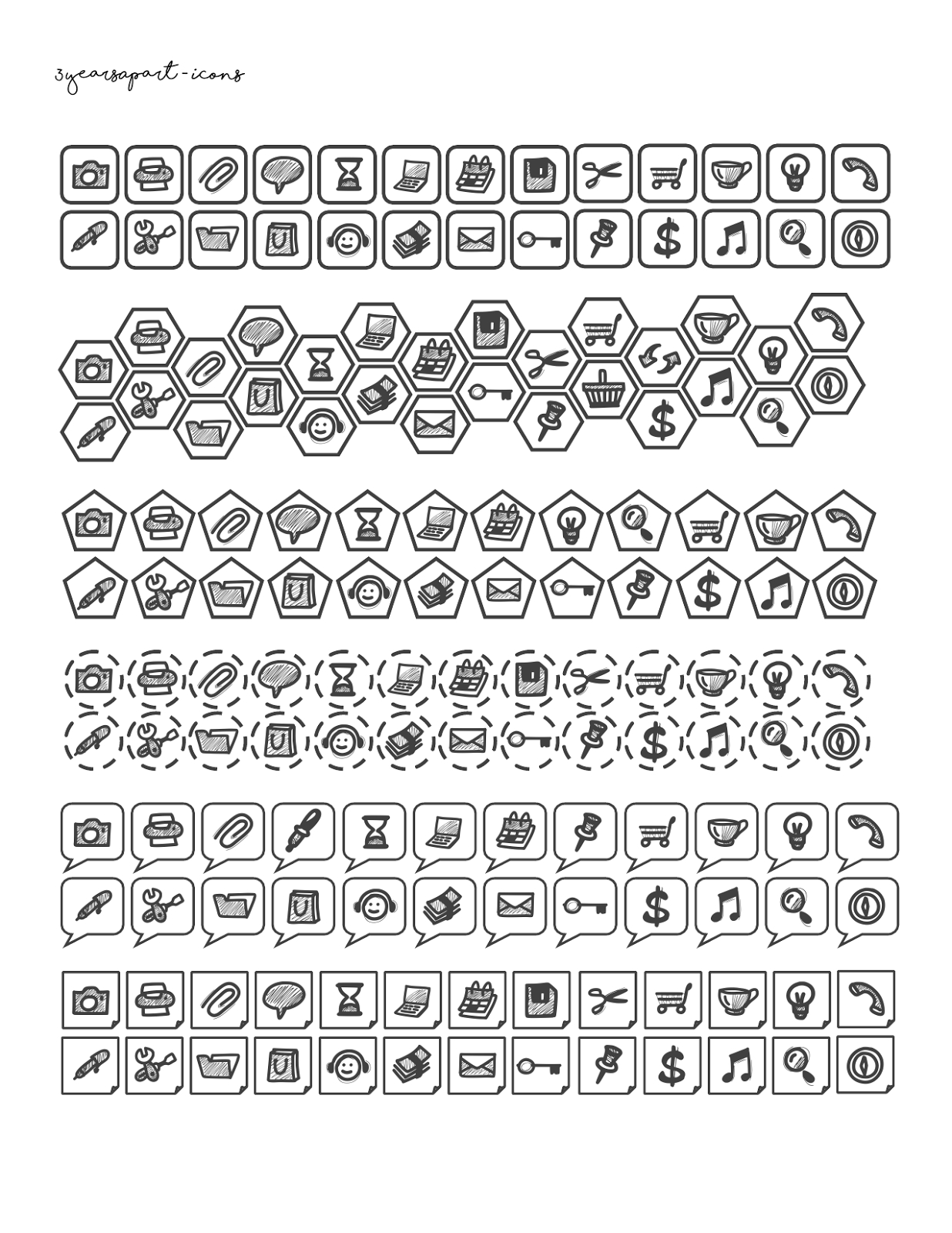 Pinterest inside Free Printable Icons