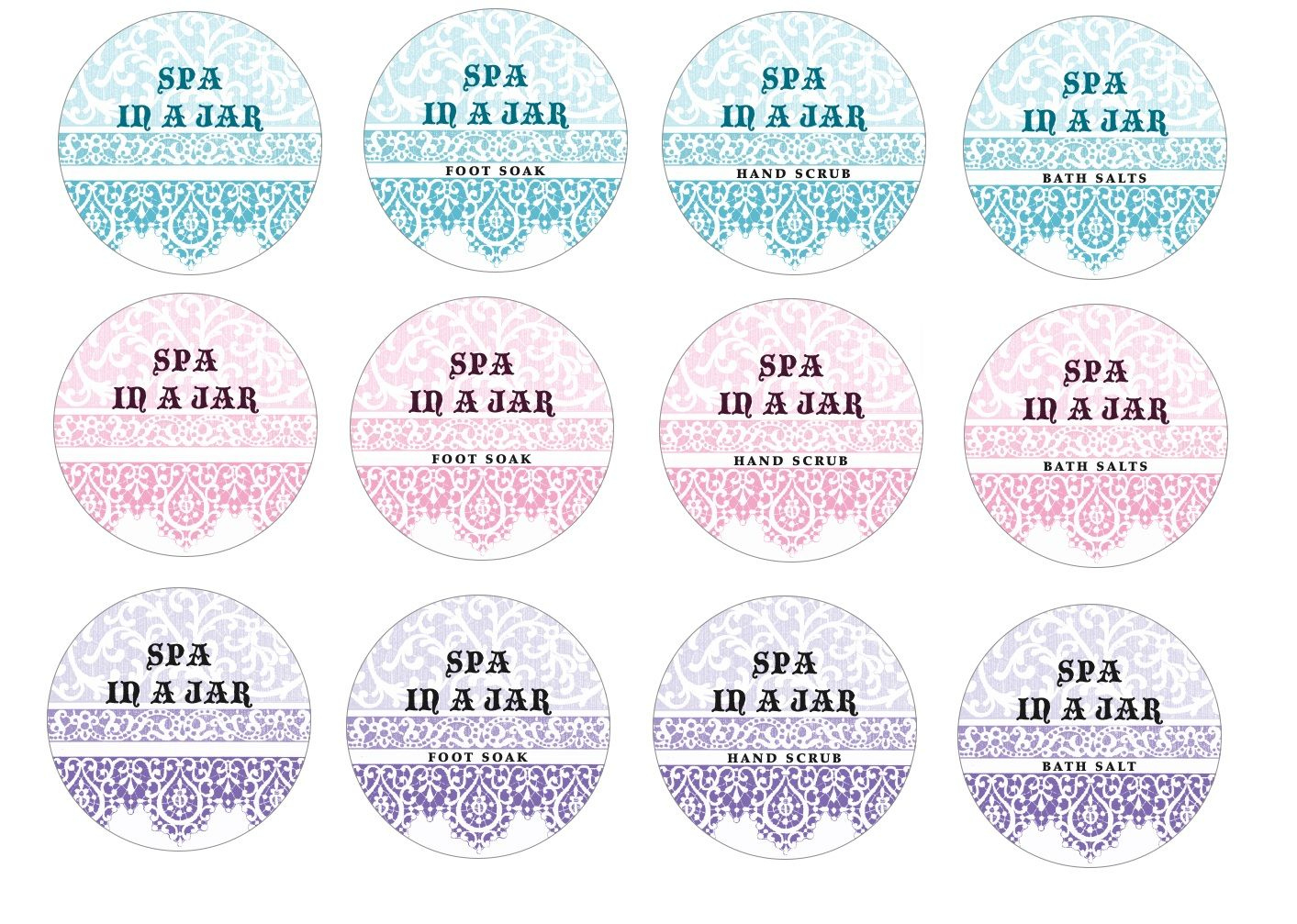 Pinterest intended for Spa in a Jar Free Printable Labels