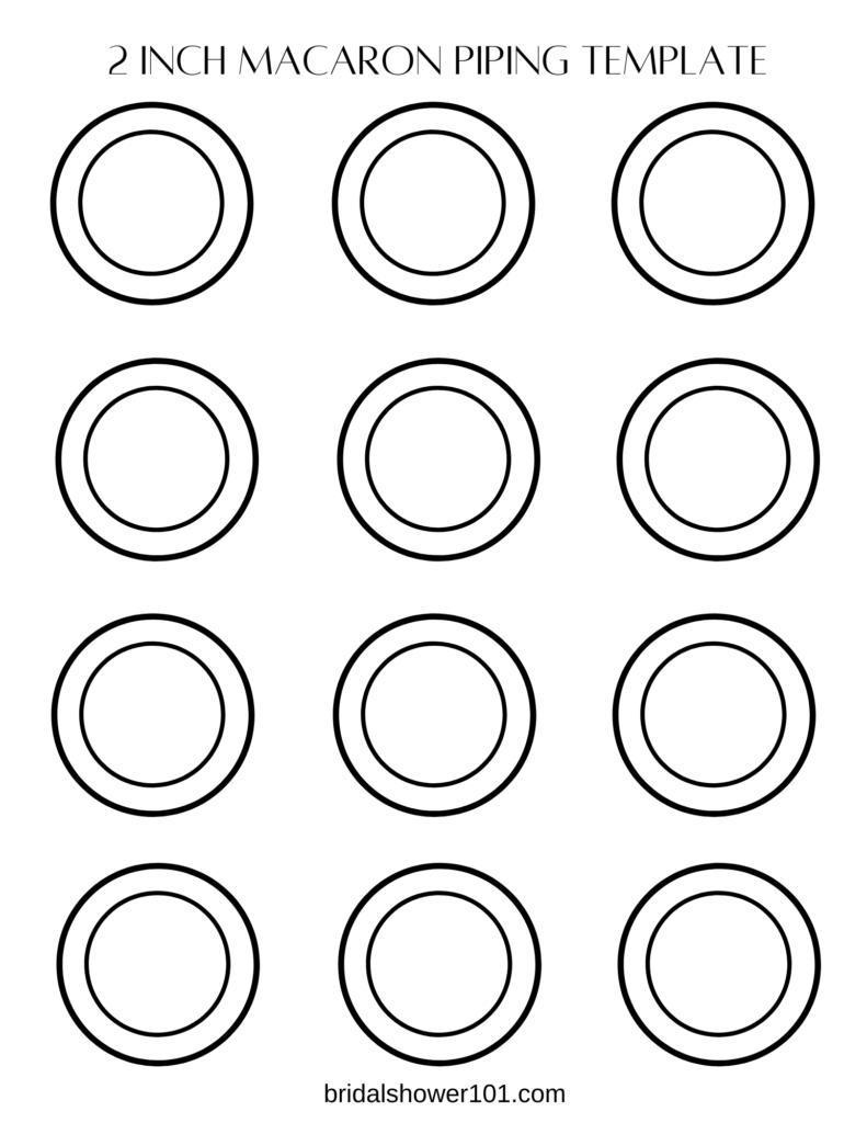 Piping Templates For Perfect Macarons with regard to Free Printable Macaron Template