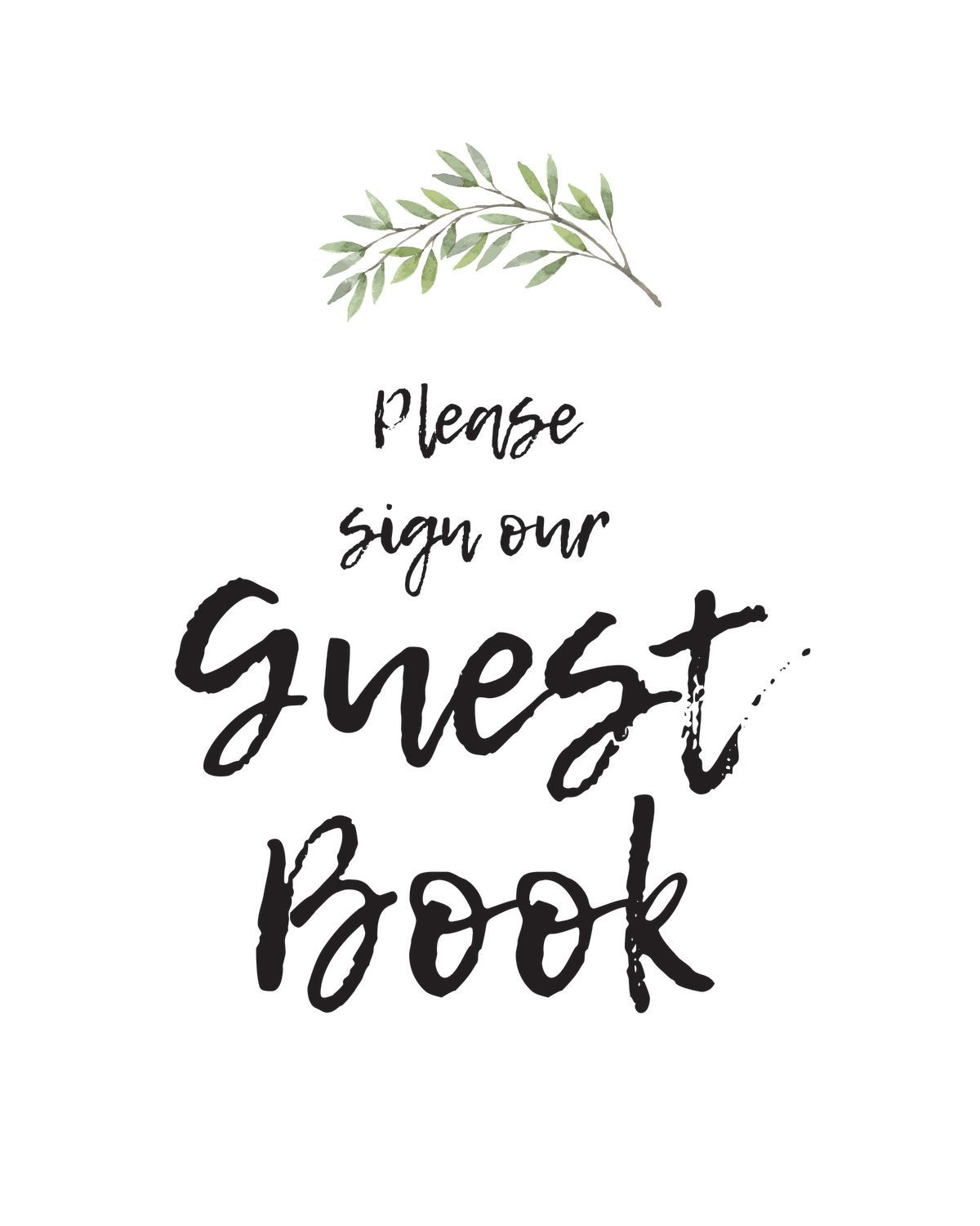 Please Sign Our Guestbook – Free Printable | Guest Book, Free pertaining to Please Sign Our Guestbook Free Printable