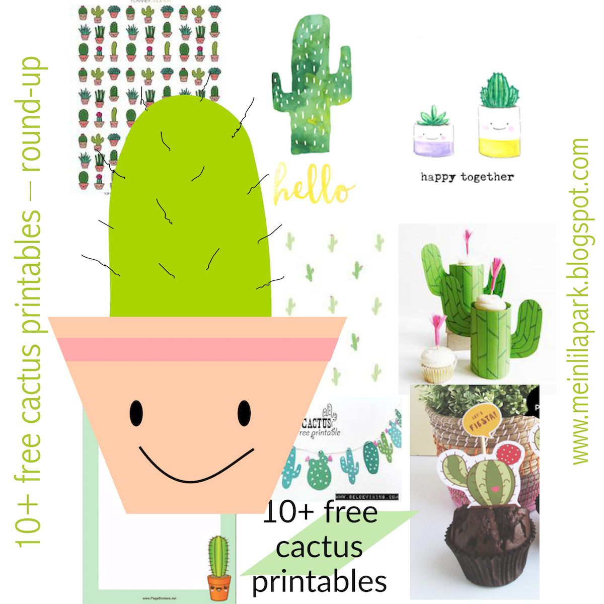 Png Und Clipart ♥ Free Digital And Printable Png&amp;#039;S And within Free Cactus Printable