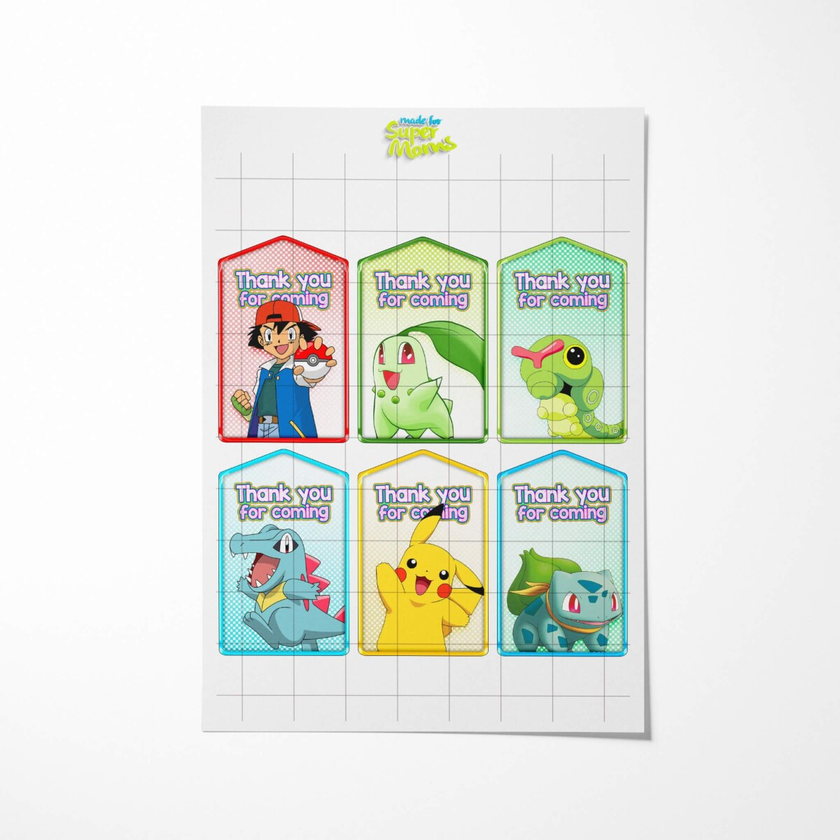 Pokemon Thank You Tags - Pimpyourworld within Free Printable Pokemon Thank You Tags