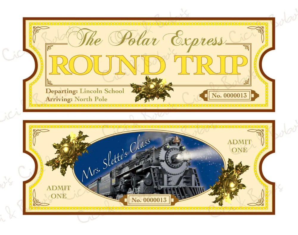 Polar Express Ticket Template Printable - Besttemplatess | Polar throughout Free Polar Express Printable Tickets