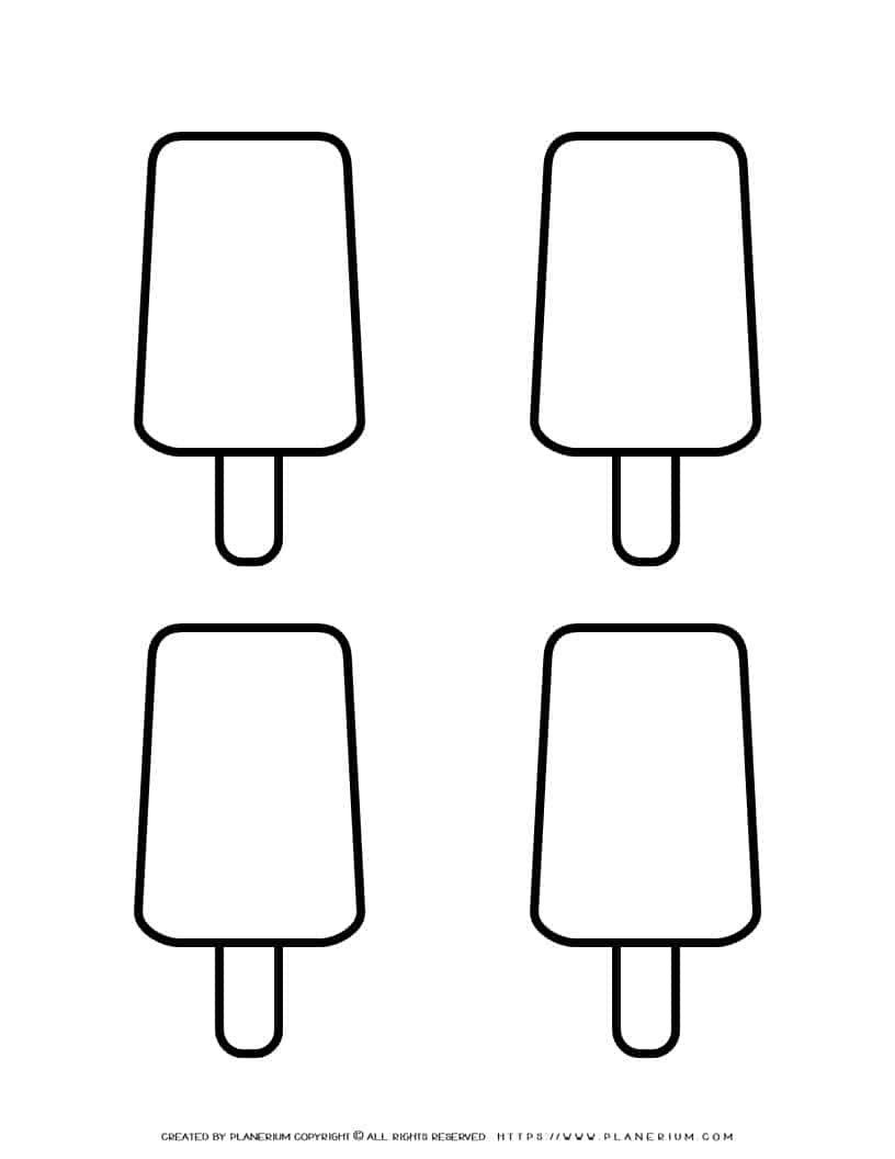 Popsicle Template: Make Fun Summer Crafts With Your Kids in Free Printable Popsicle Template