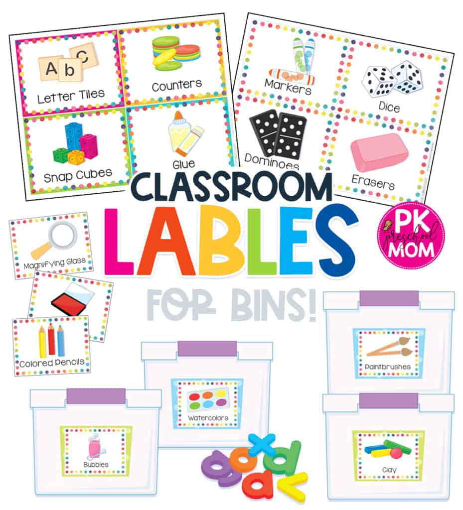 Preschool Classroom Printables &amp;amp; Charts - Preschool Mom with regard to Free Printable Classroom Labels For Preschoolers