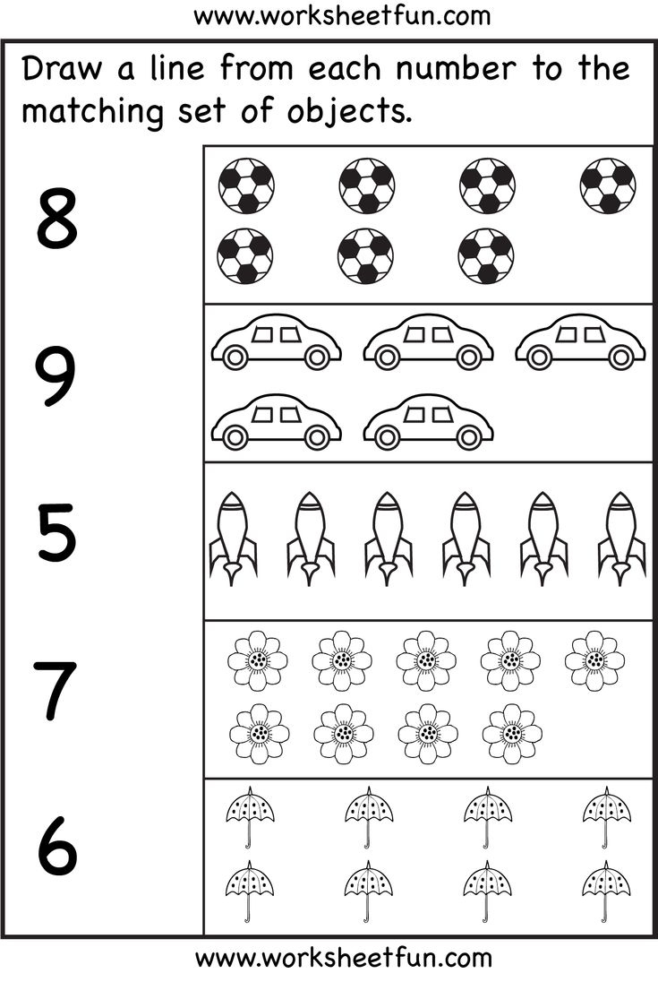 Preschool Math Worksheets, Kindergarten Math Worksheets, Preschool pertaining to Free Printable Counting Worksheets