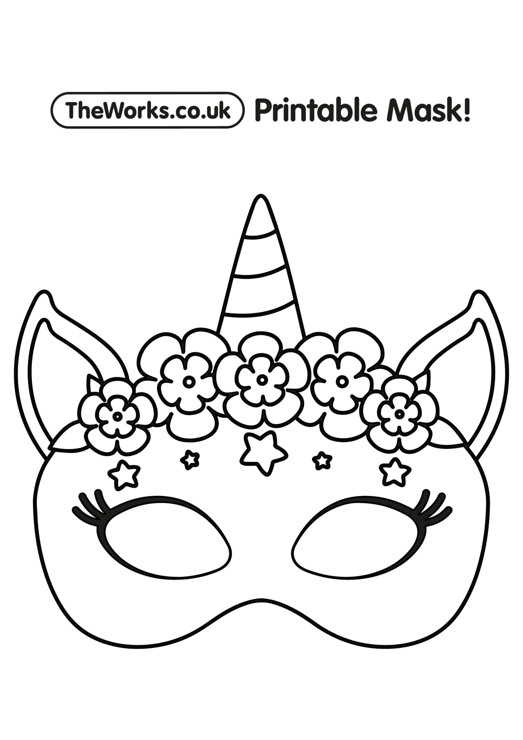 Print At Home Animal Masks | The Works intended for Free Printable Masks