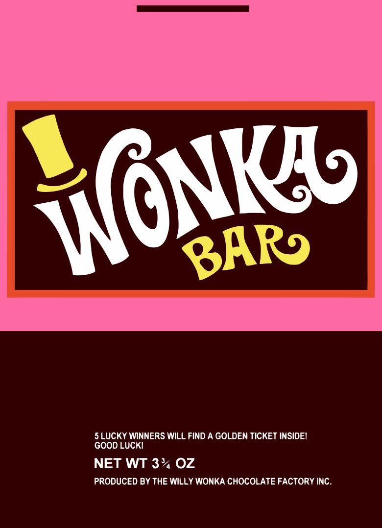 Print Free Printable Wonka Bar Wrapper Template - Printable regarding Free Printable Wonka Bar Wrapper Template