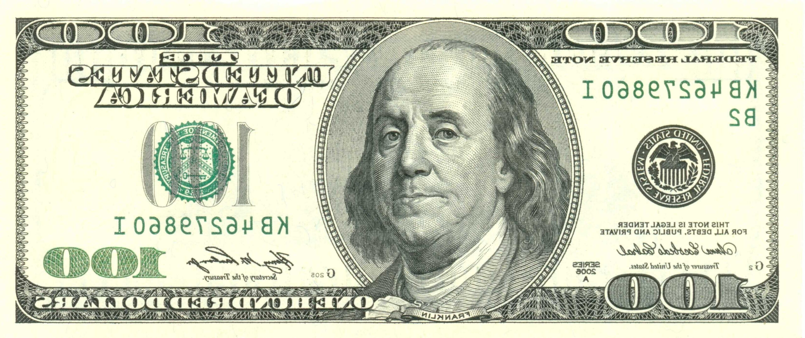 Printable 100 Dollar Bill intended for Free Printable 100 Dollar Bill