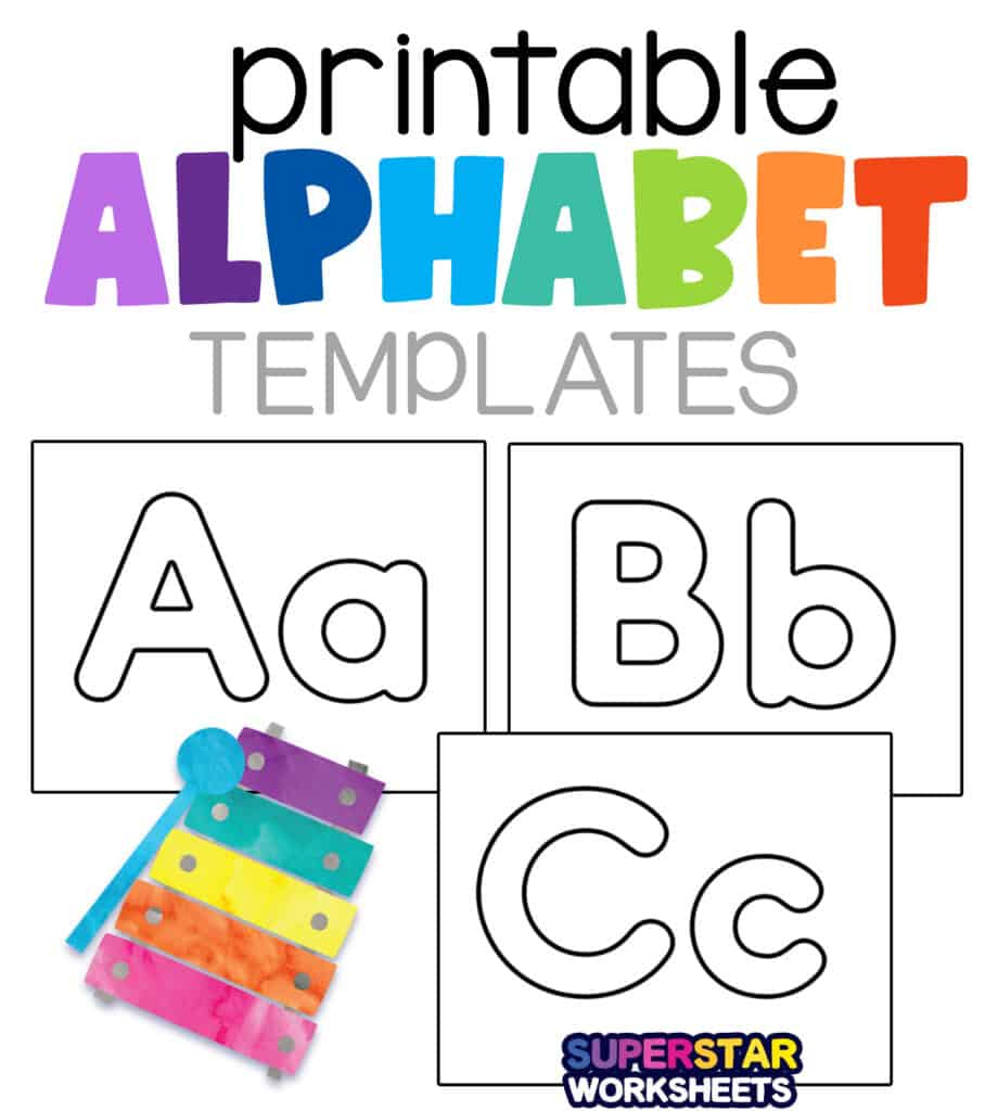 Printable Alphabet Letters - Superstar Worksheets within Free Printable Alphabet Letters For Display